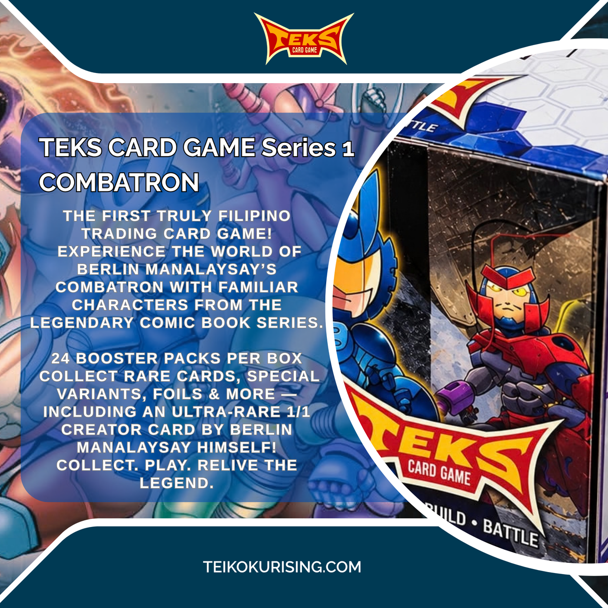 PRE-0RDER TEKS CARD GAME COMBATRON TCG BOOSTER BOX