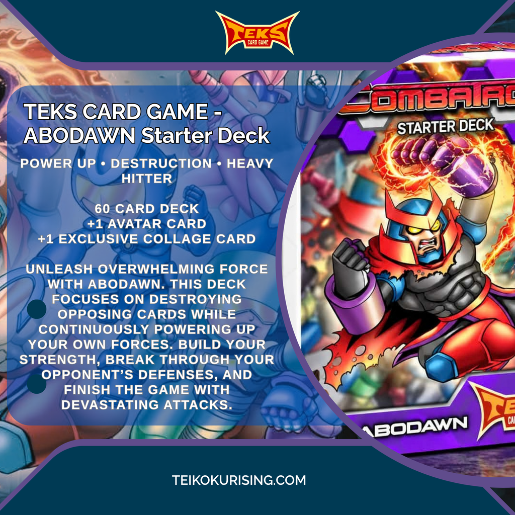 PRE-0RDER TEKS CARD GAME COMBATRON - ABODAWN STARTER DECK