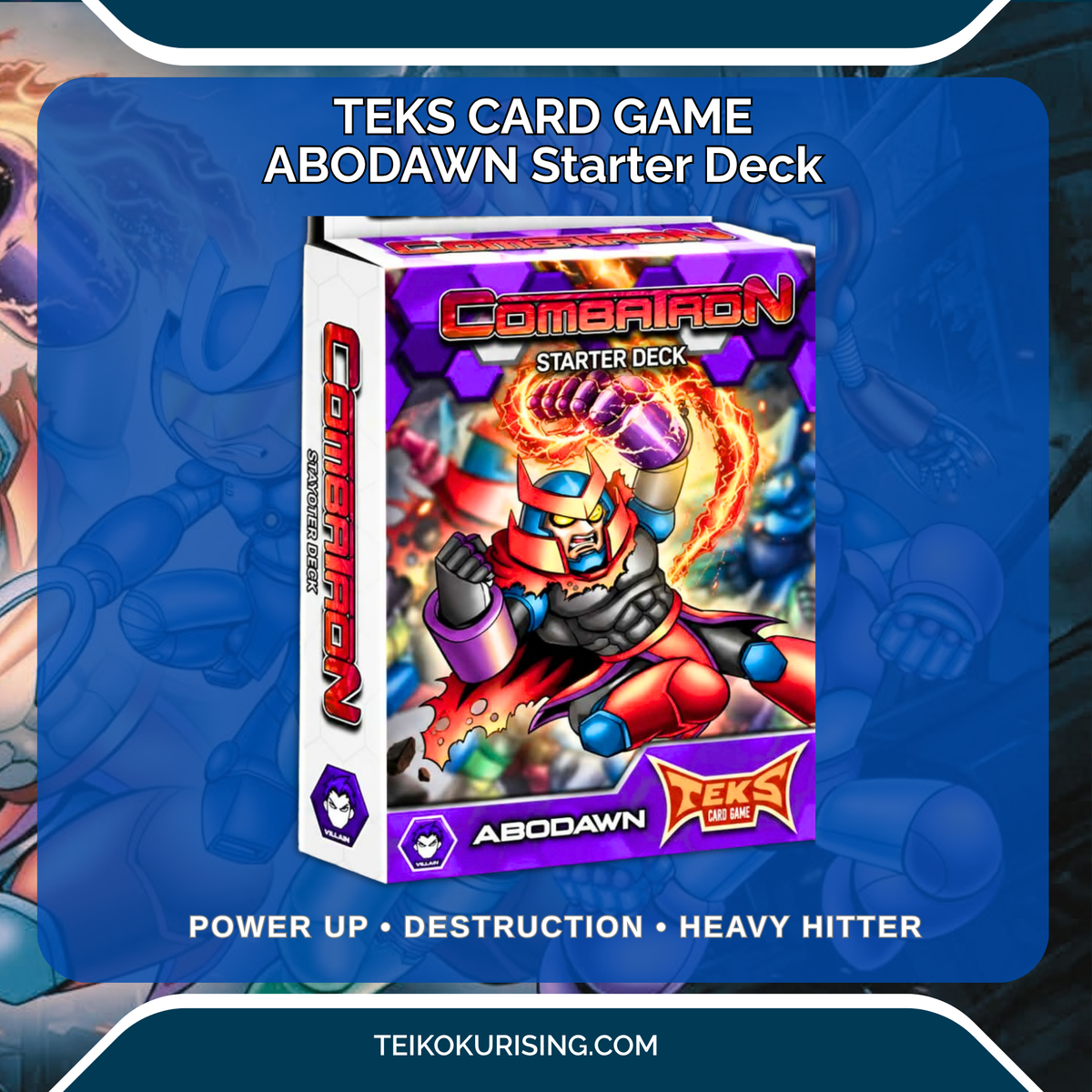 PRE-0RDER TEKS CARD GAME COMBATRON - ABODAWN STARTER DECK