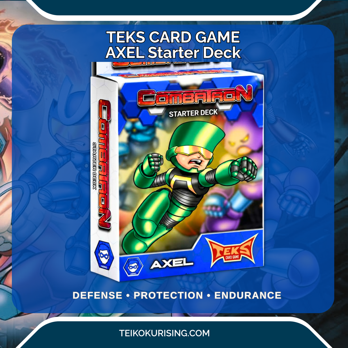 PRE-0RDER TEKS CARD GAME COMBATRON - AXEL STARTER DECK