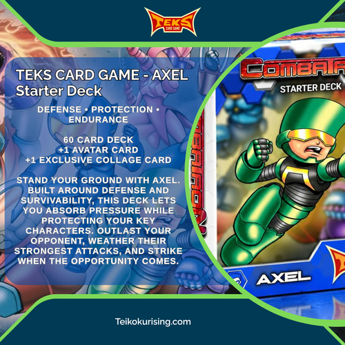 PRE-0RDER TEKS CARD GAME COMBATRON - AXEL STARTER DECK